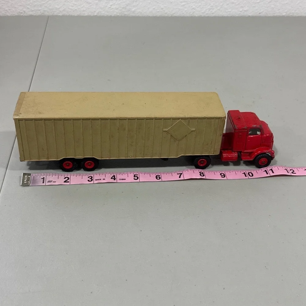 Vintage Dinky Supertoys McLean Trucking Company Red Cab Tan Trailer Meccano Ltd